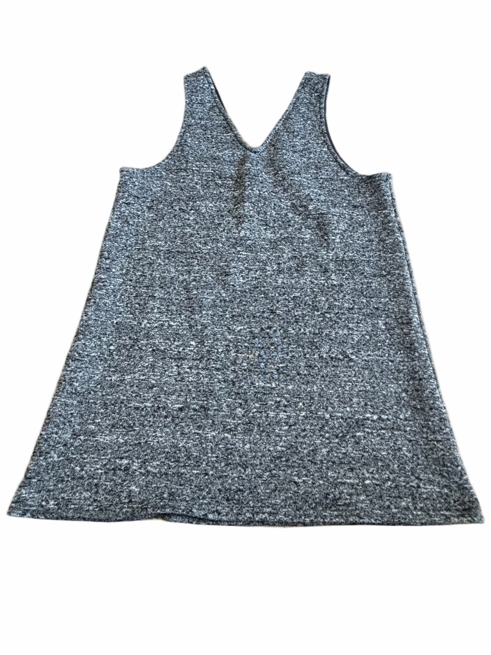 Sleeveless Gray Knit Shift Dress